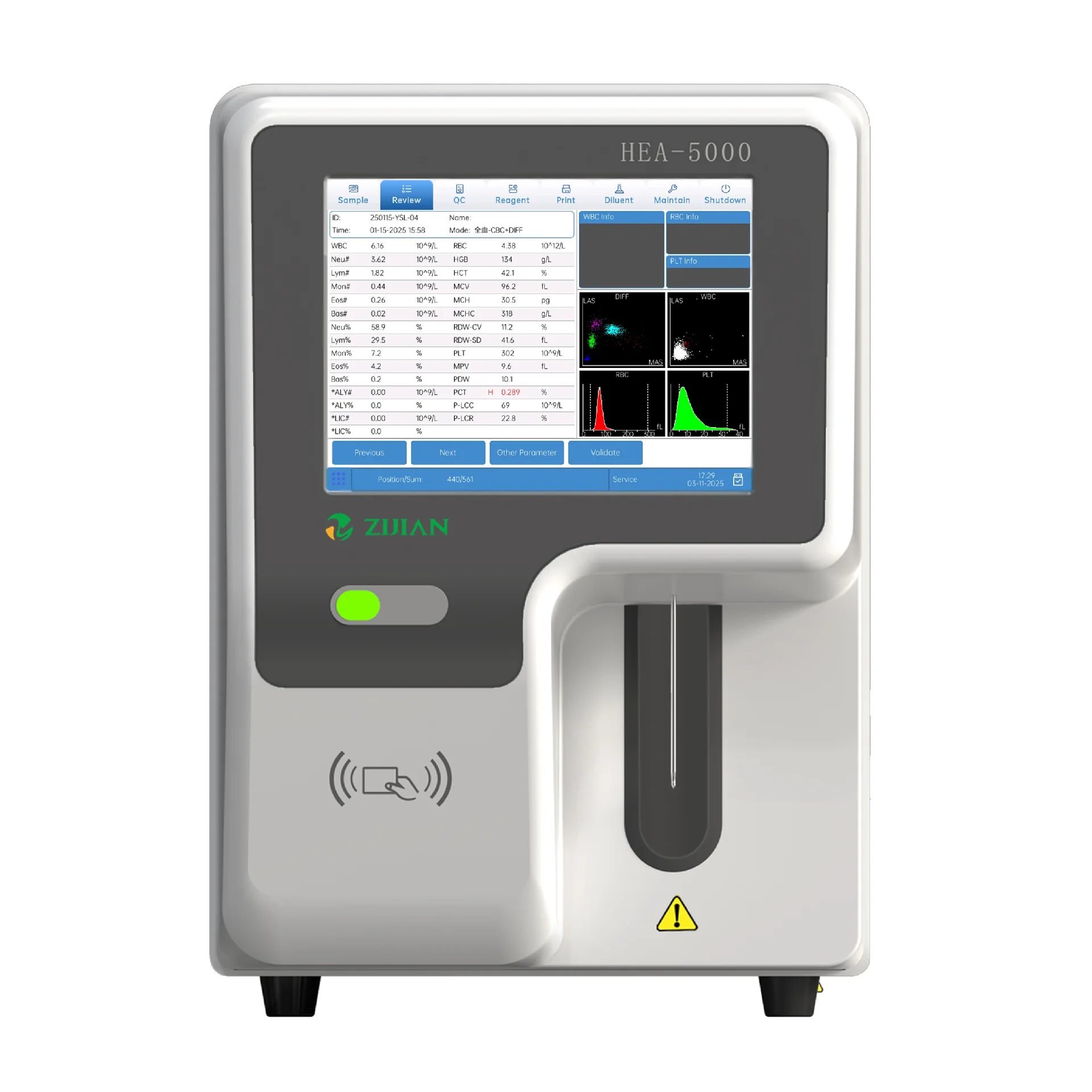 HEA-5000 5 Part Hematology Analyzer