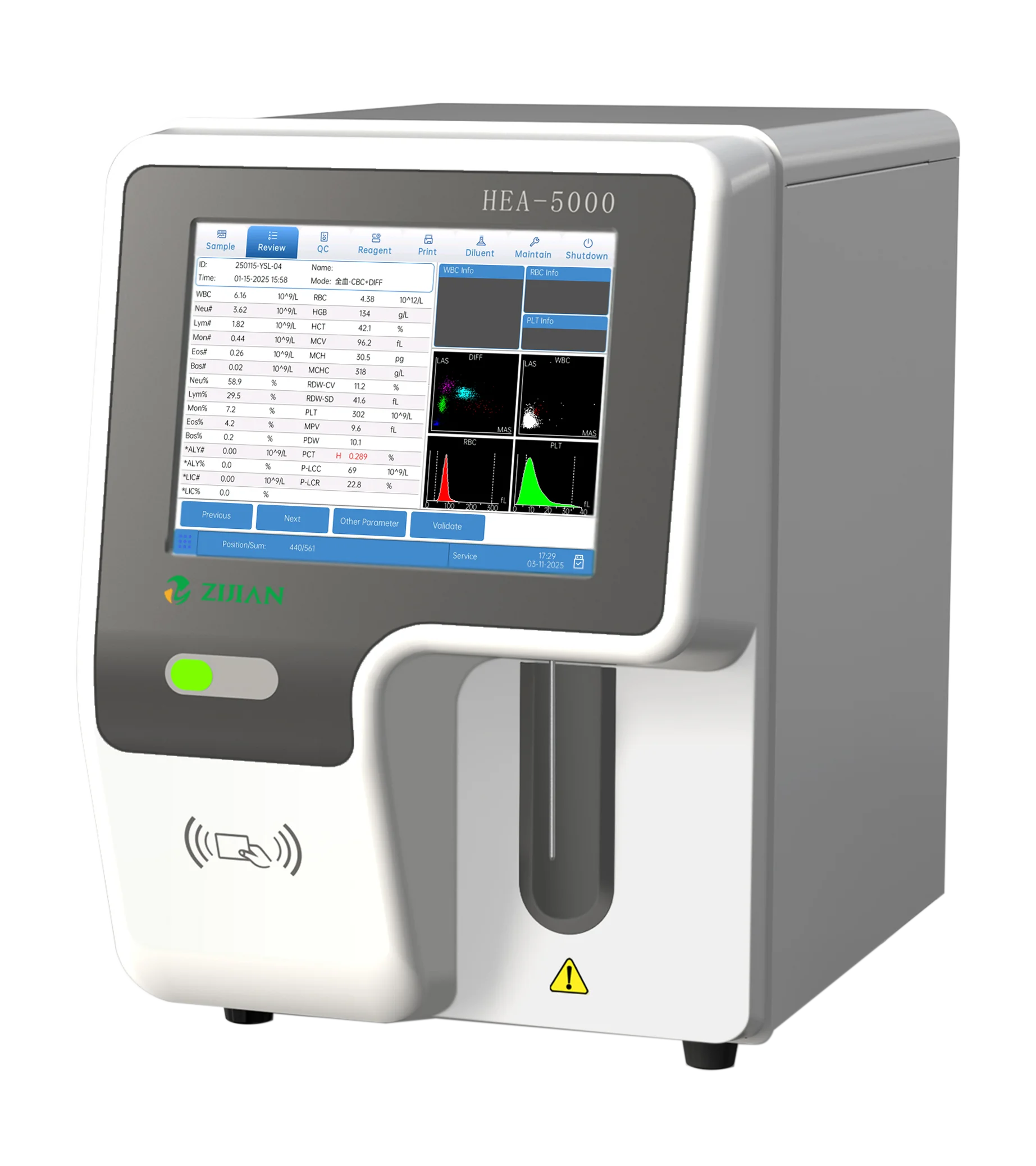HEA-5000 5 Part Hematology Analyzer